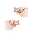 Heart Shaped Silver Ear Stud STS-5309